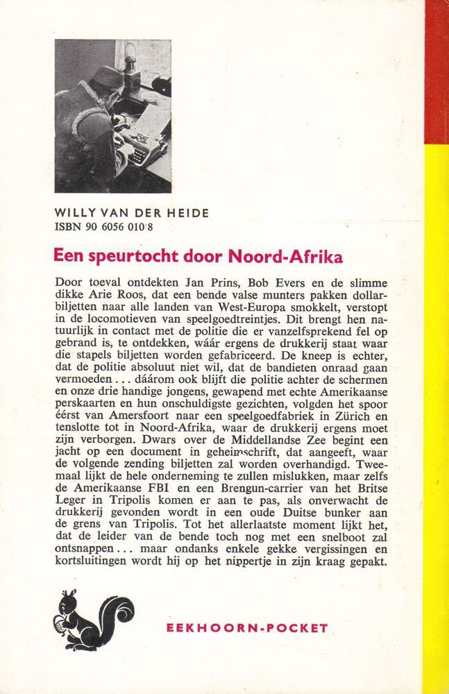 Een speurtocht door Noord-Afrika / Bob Evers-serie / 10 achterkant