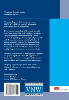 Wetgeving Zorg en welzijn / Studiejaar 2011-2012 / Sdu wettenverzameling achterkant