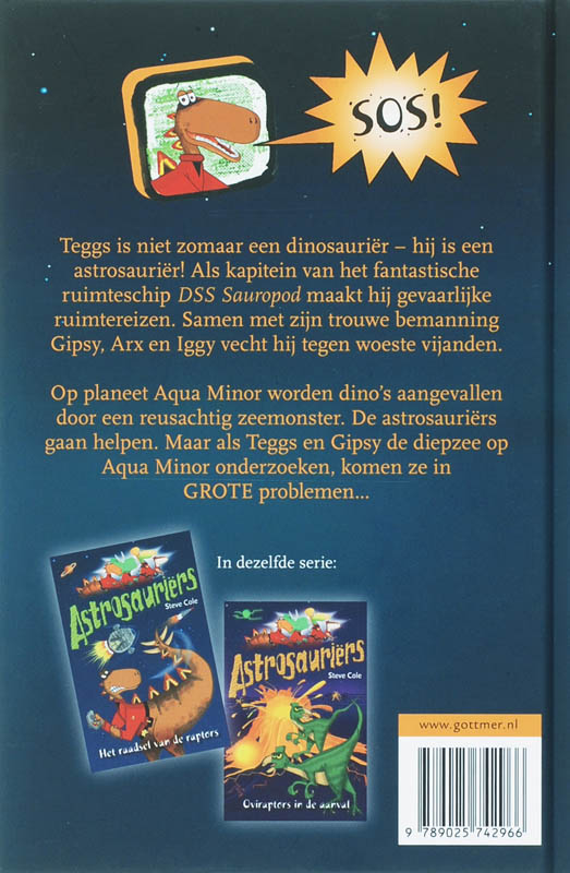 Het monster van de diepzee / Astrosauriërs achterkant