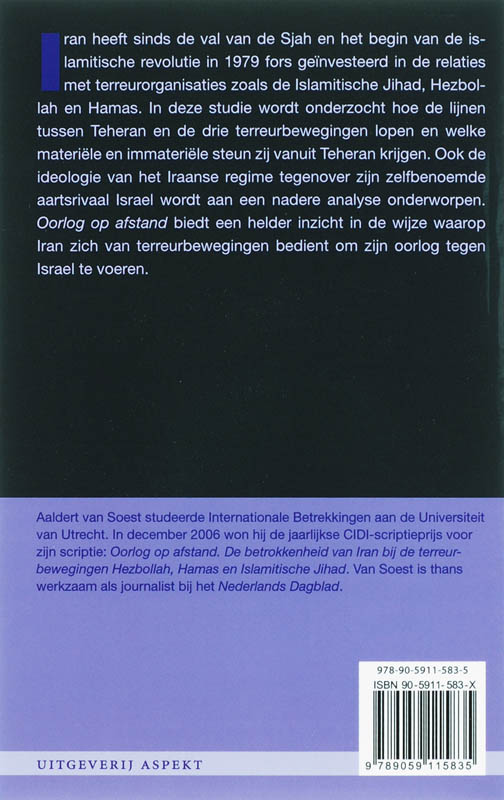 Oorlog op afstand / CIDI informatie-reeks achterkant