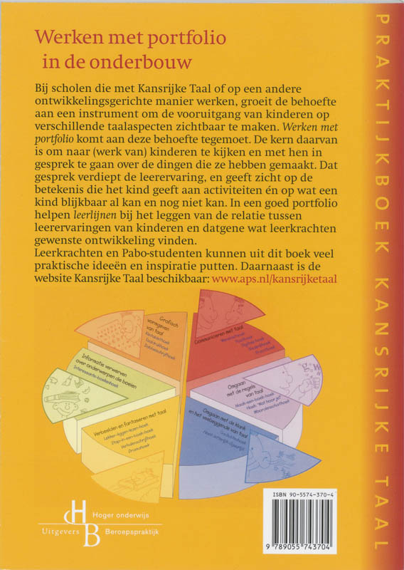 Werken met portfolio in de onderbouw / Praktijkboek kansrijke taal achterkant