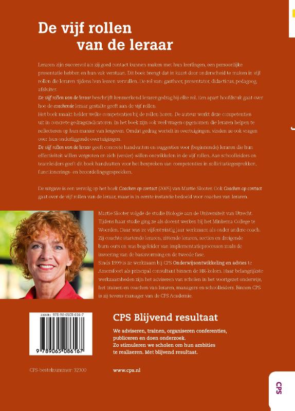 De vijf rollen van de leraar De vijf rollen van de leraar achterkant