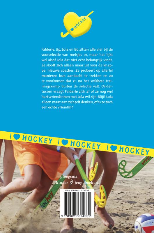 Bikini's en scheenbeschermers / I love hockey achterkant