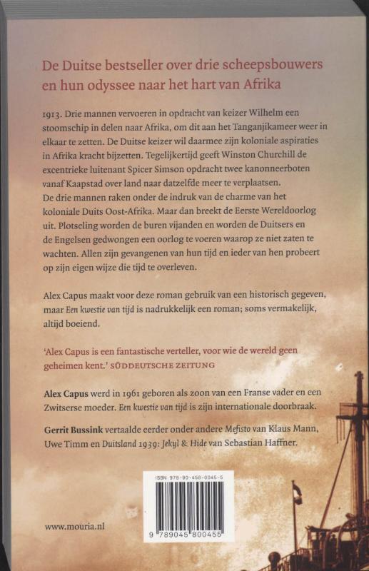 Een kwestie van tijd achterkant