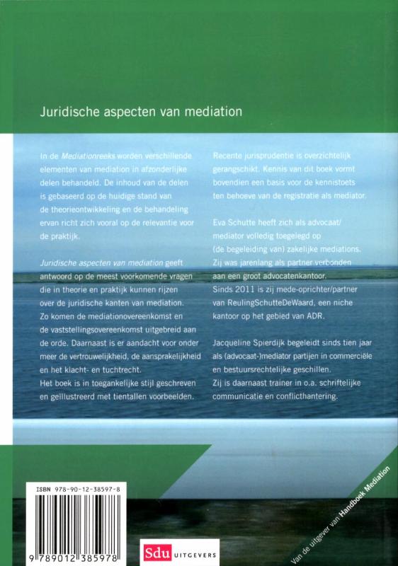Juridische aspecten van de mediation achterkant