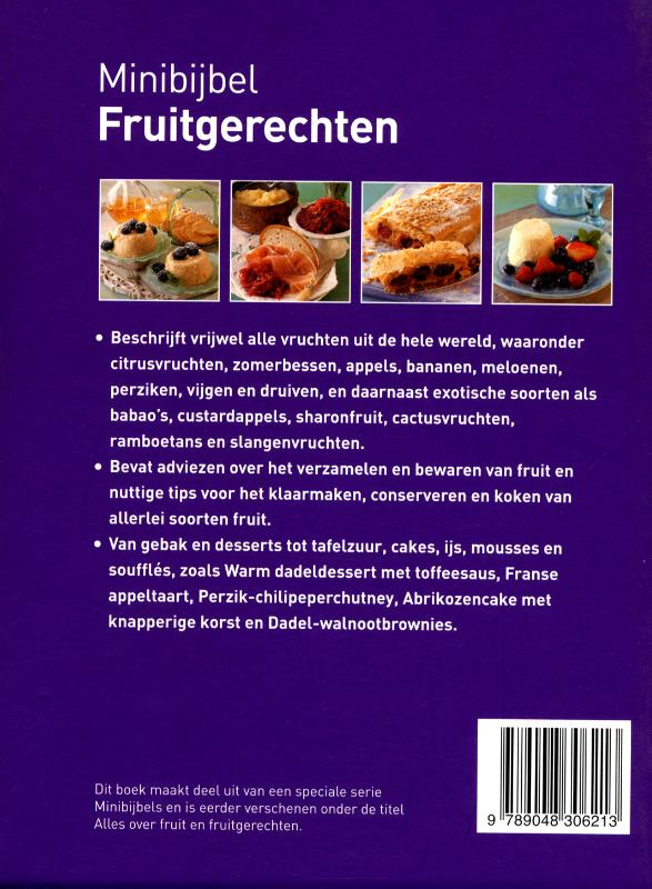Fruitgerechten / Minibijbel Fruitgerechten / Minibijbel achterkant