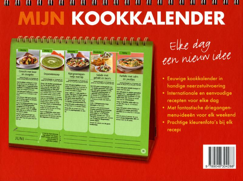 Mijn Kookkalender achterkant