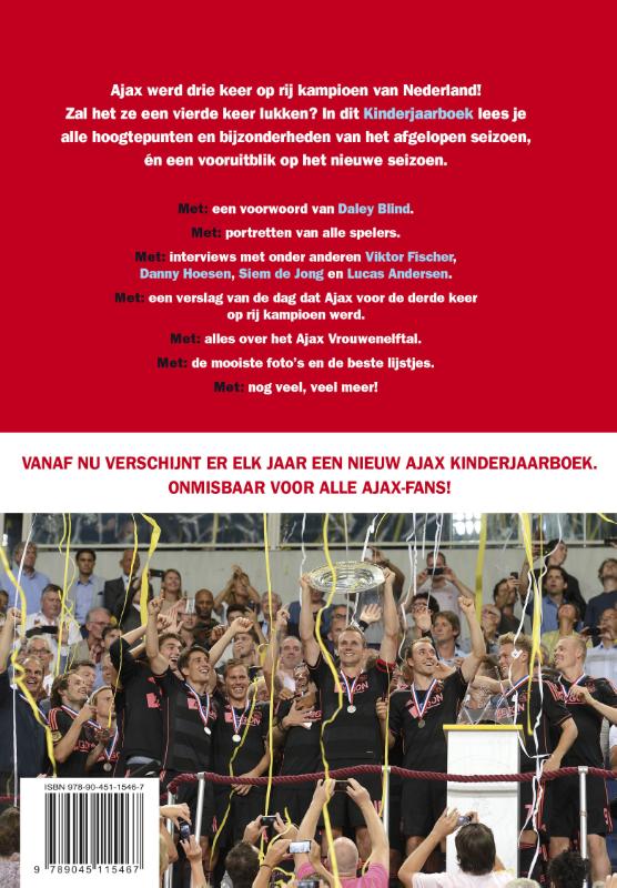 Ajax kinderjaarboek achterkant