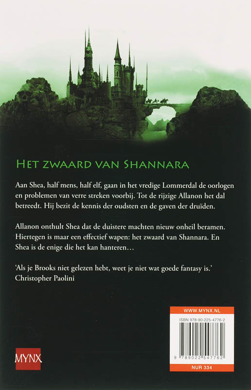 Het Zwaard Van Shannara achterkant