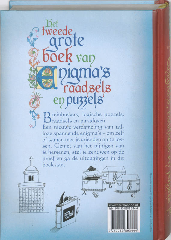 Het Tweede Grote Boek Van Enigma's, Raadsels En Puzzels achterkant