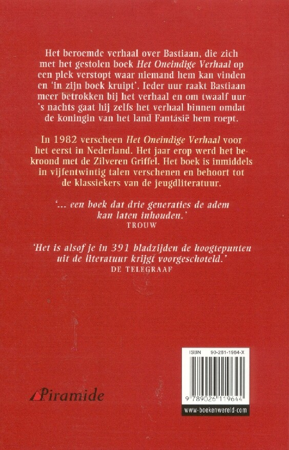Het oneindige verhaal / Gouden Klassieker Het oneindige verhaal / Gouden Klassieker achterkant