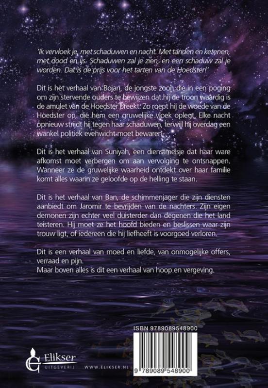 Schaduw van de nieuwe maan achterkant