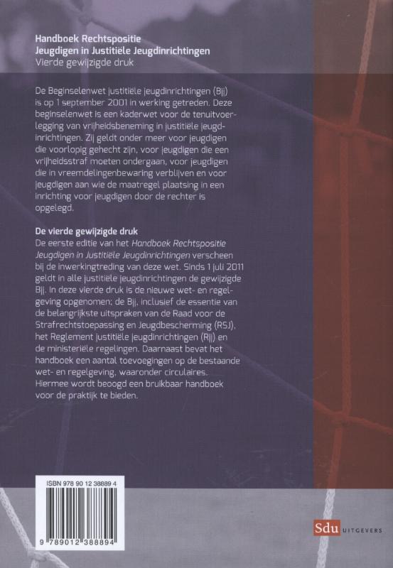Rechtspositie jeugdigen in justitiele jeugdinrichtingen achterkant
