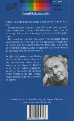 Krassen in het tafelblad / Jeugdsalamander achterkant