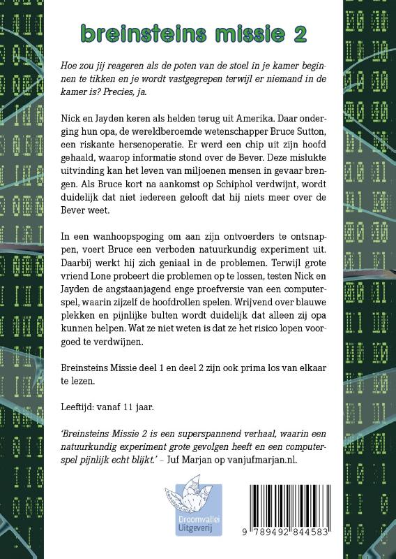Breinsteins missie 2 / Breinsteinsmissie / 2 achterkant