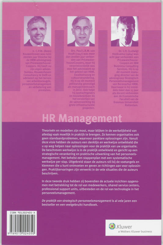 HR Management - De praktijk van strategisch personeelsmanagement achterkant
