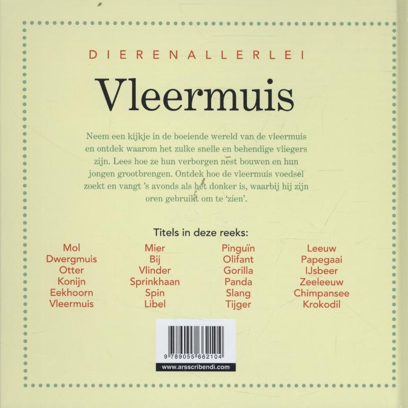Dierenallerlei  -   Vleermuis achterkant