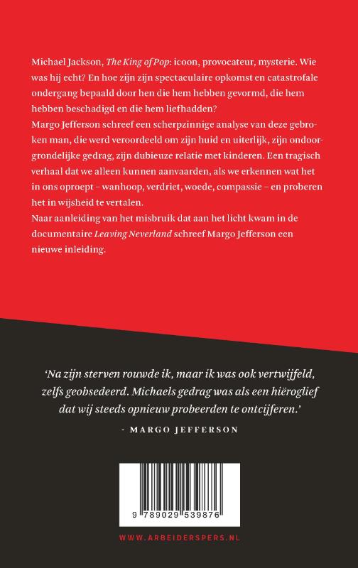 Over Michael Jackson achterkant