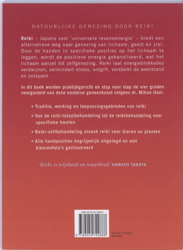 Praktisch handboek Reiki De helende kracht van de handen achterkant