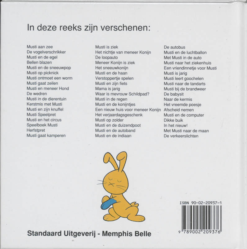 Musti naar het ziekenhuis / Musti achterkant