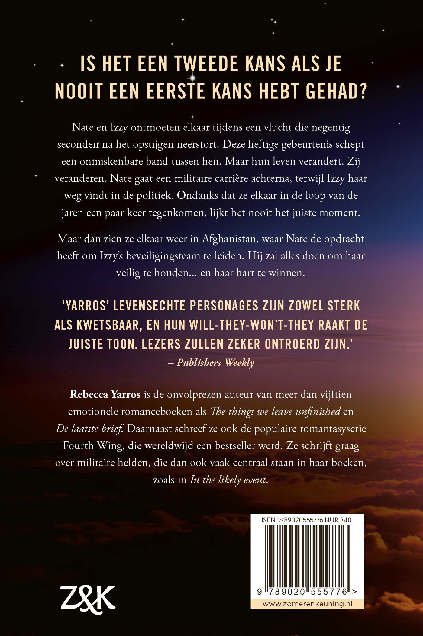 In the likely event achterkant