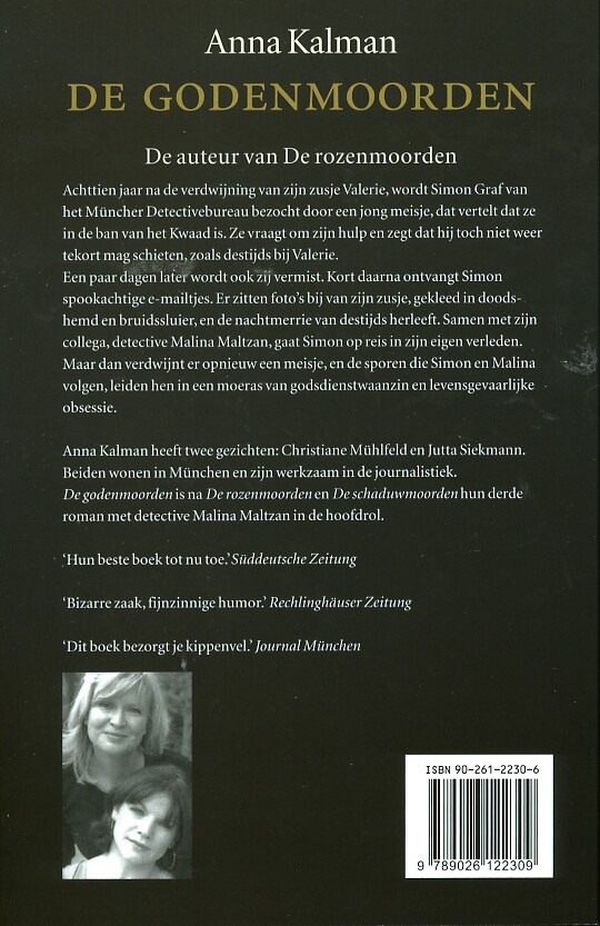 De godenmoorden achterkant