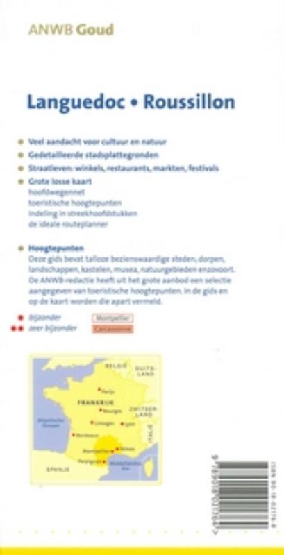 Languedoc-Roussillon / ANWB goud achterkant