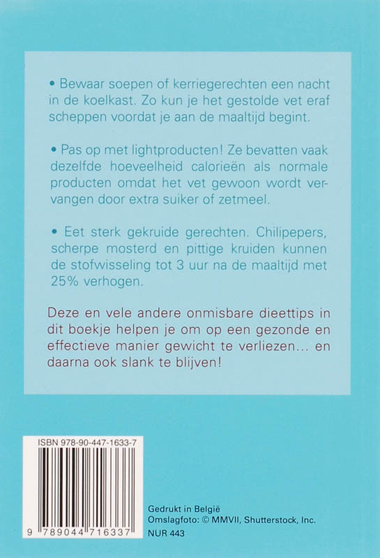 101 onmisbare dieettips achterkant
