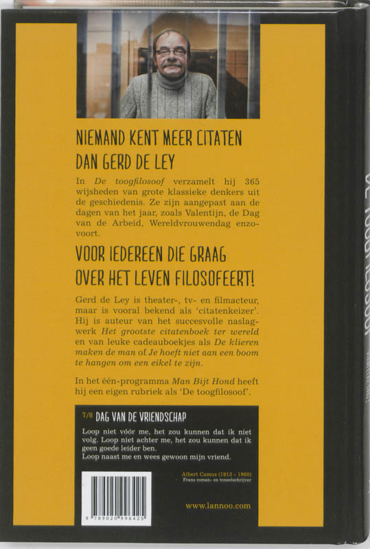 De toogfilosoof De toogfilosoof achterkant