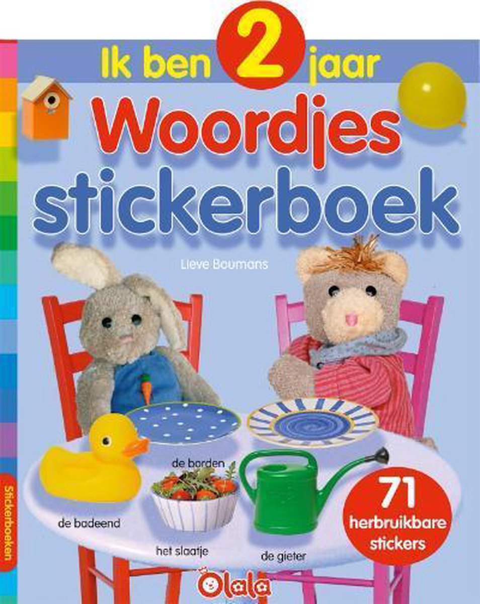 Ik ben 2 jaar: woordjes stickerboek