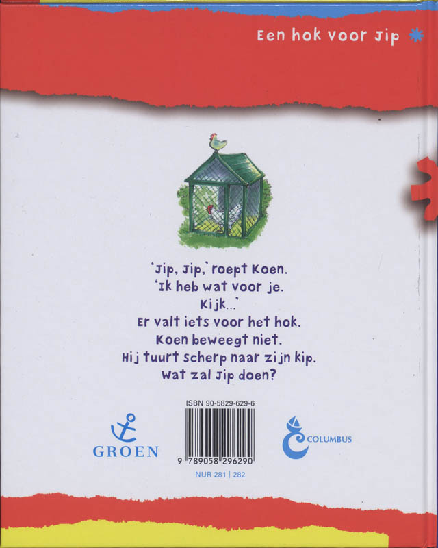 Een hok voor Jip / AVI-boeken achterkant