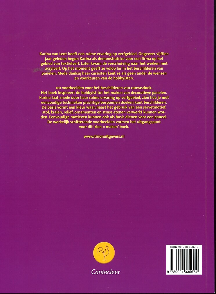 101 Ideeen voor canvasdoek achterkant