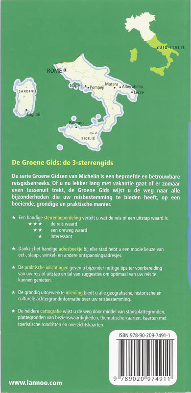 Zuid-Italië / De Groene Reisgids achterkant