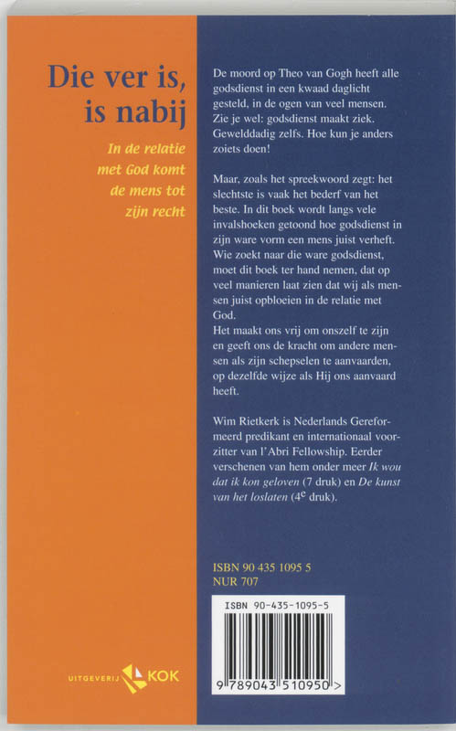 Die ver is, is nabij Die ver is, is nabij achterkant