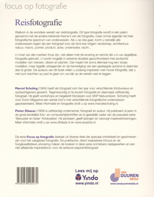 Reisfotografie / Focus op fotografie achterkant