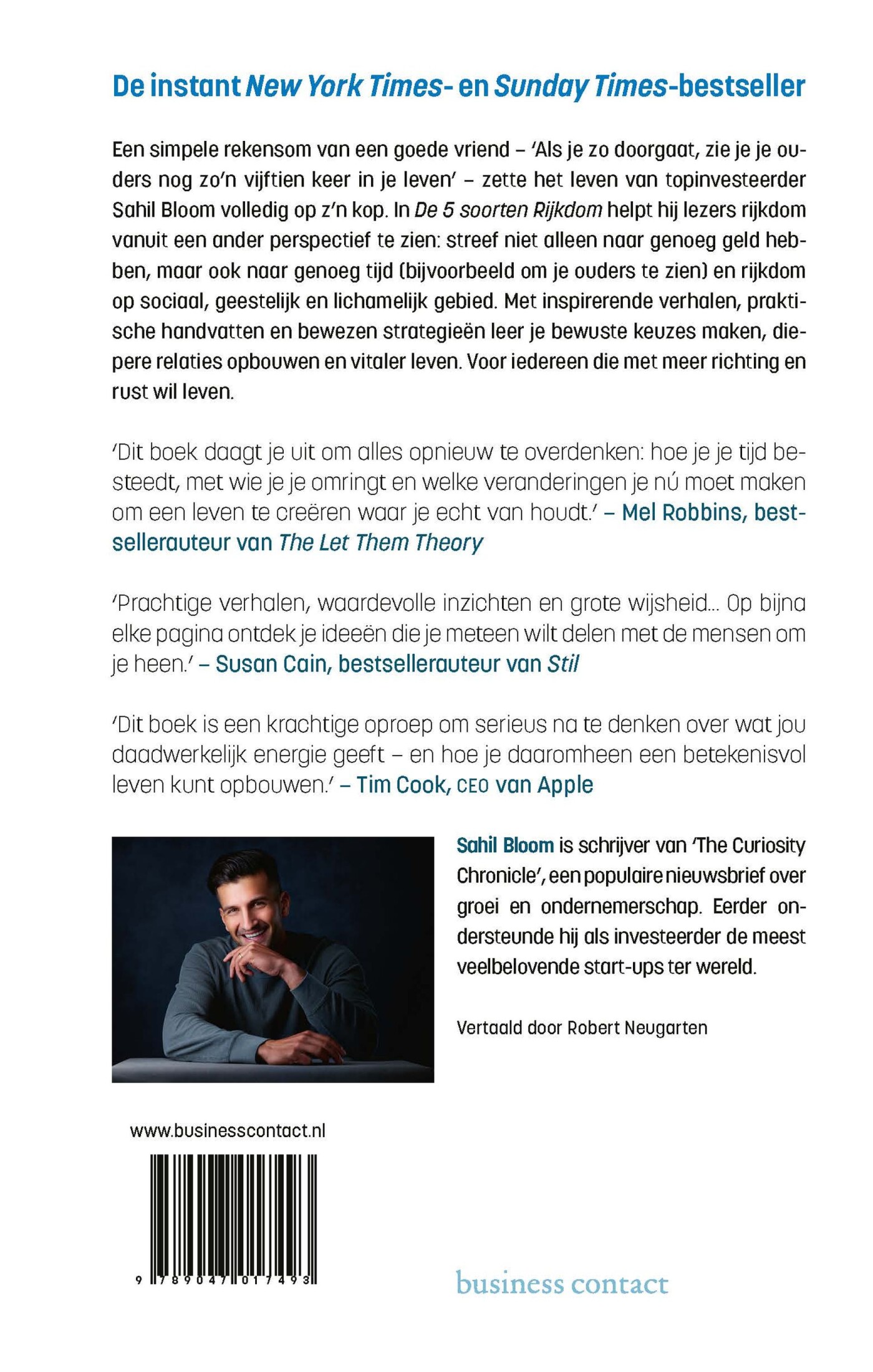 De 5 soorten Rijkdom achterkant