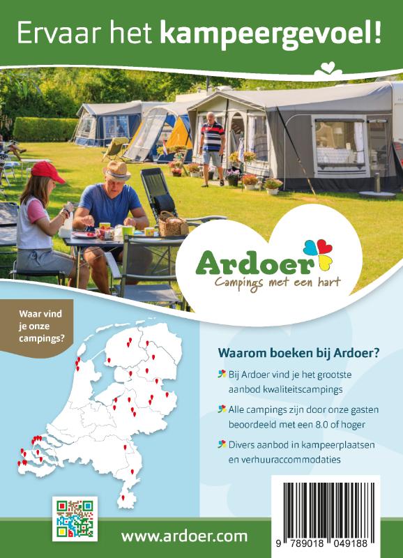 Erkende Campings 2023 / ANWB campinggids achterkant