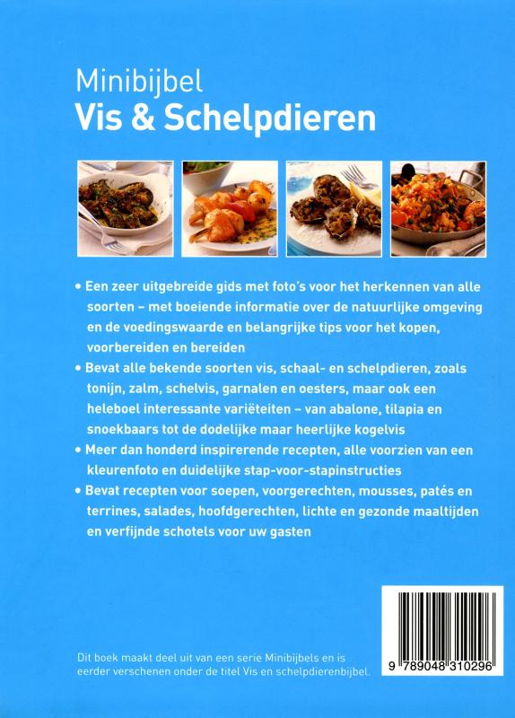 Vis & schelpdieren / Minibijbel achterkant