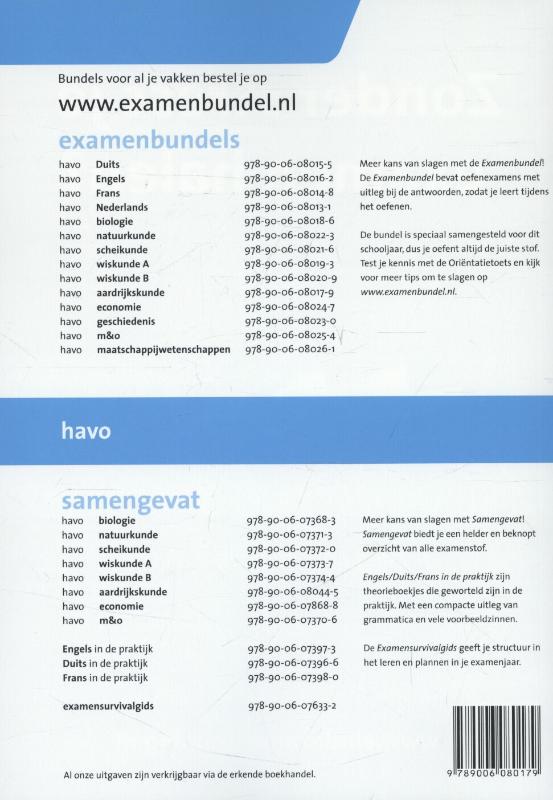 Examenbundel 2013/2014 Havo Aardrijkskunde achterkant