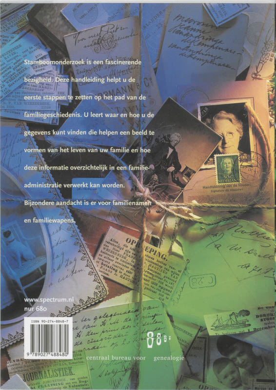 Stamboomonderzoek voor beginners Stamboomonderzoek voor beginners achterkant