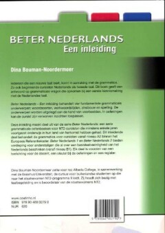 Beter Nederlands / Een inleiding achterkant