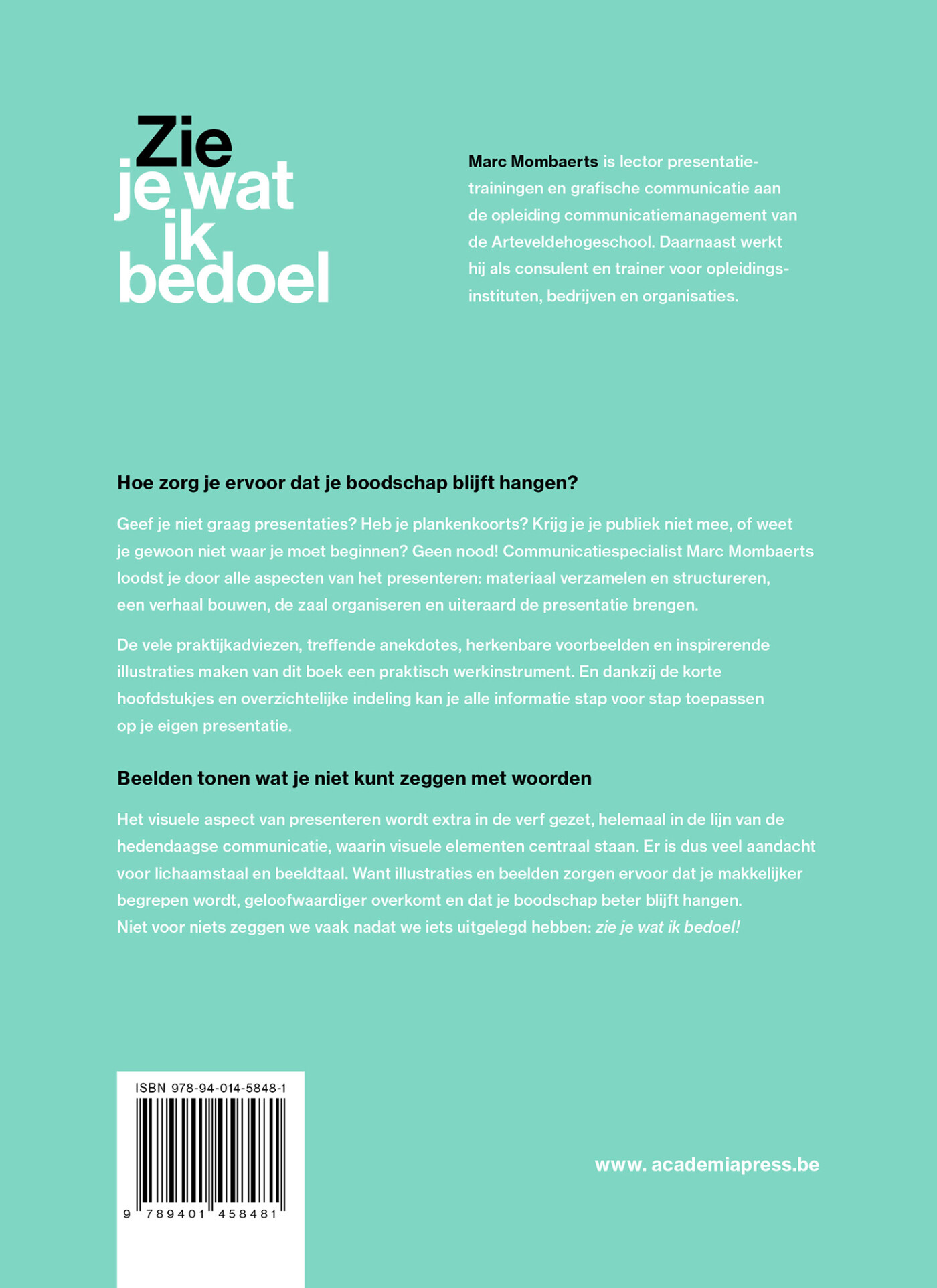 Zie je wat ik bedoel achterkant