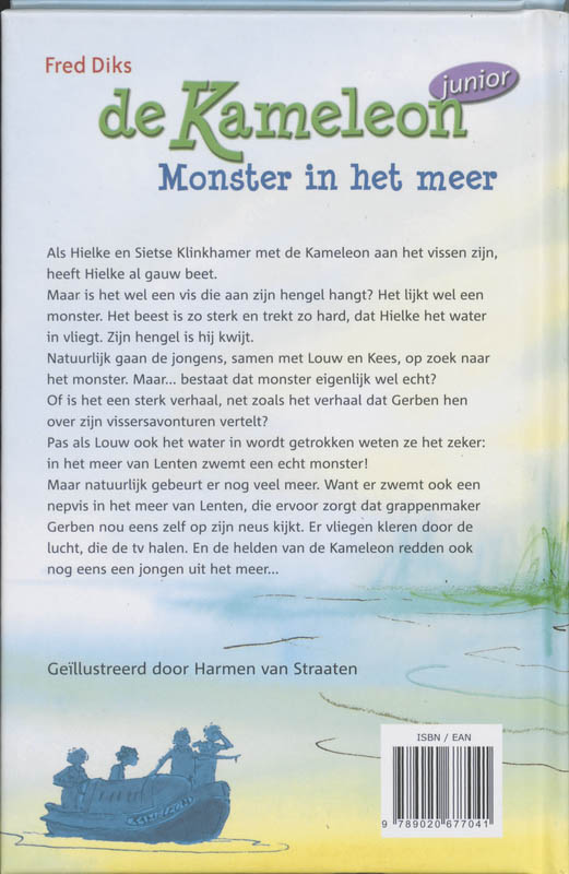 Monster in het meer / Kameleon junior achterkant