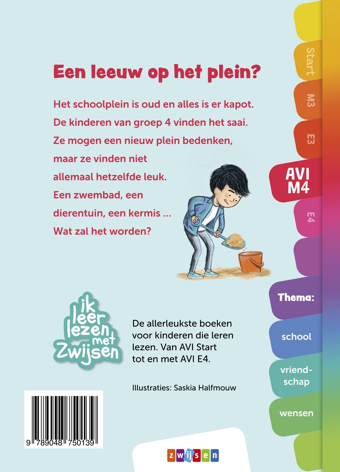 Een leeuw op het plein? / Ik leer lezen met Zwijsen achterkant