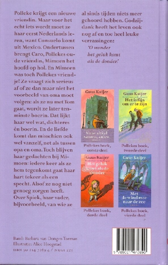 Het geluk komt als de donder / Pollekes boek / 3 achterkant