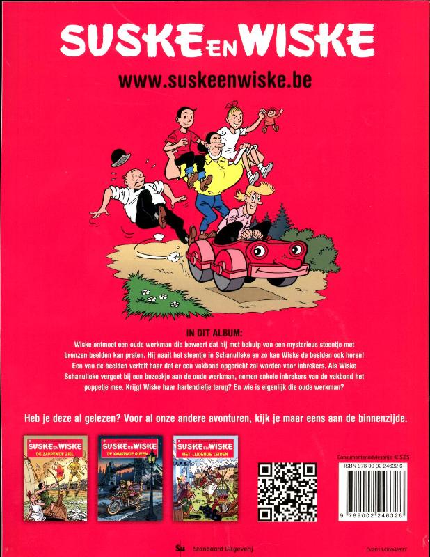 Het brommende brons / Suske en Wiske / 128 achterkant