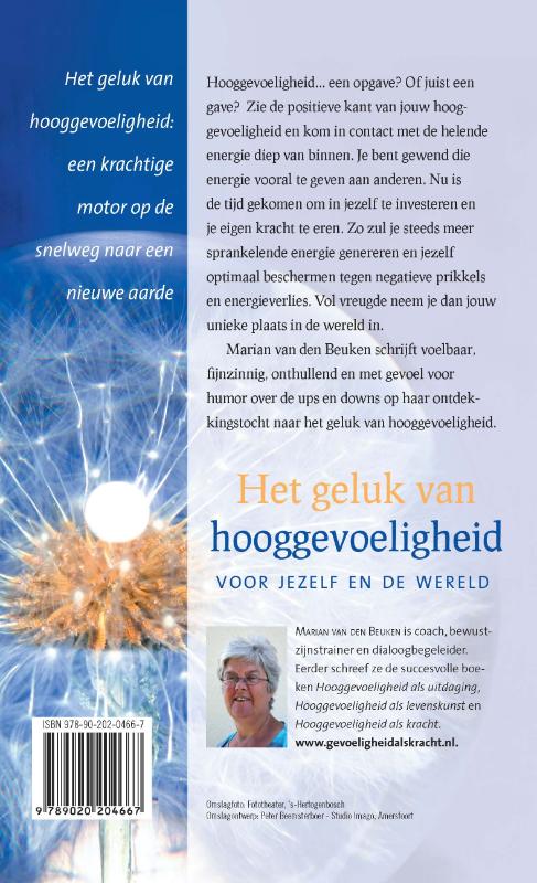 Het geluk van hooggevoeligheid achterkant