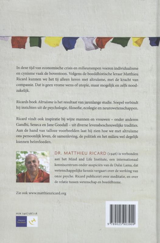 Altruïsme Altruïsme achterkant