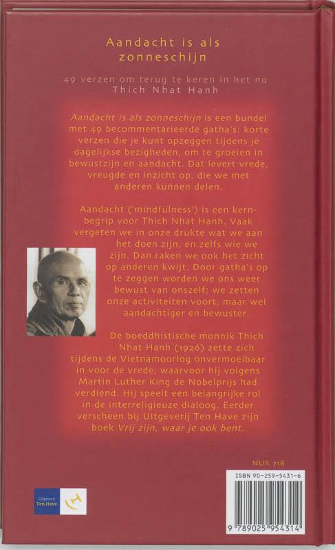 Aandacht is als zonneschijn Aandacht is als zonneschijn achterkant