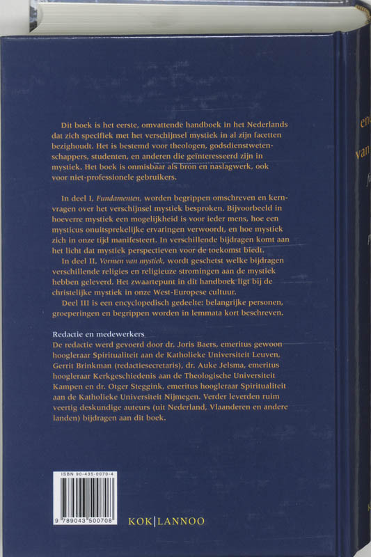 Encyclopedie Van De Mystiek achterkant